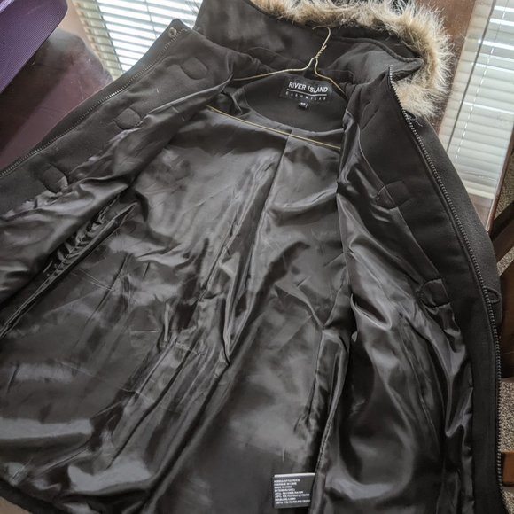 River Island Cashmilan toggle jacket XS-S - Picture 6 of 11